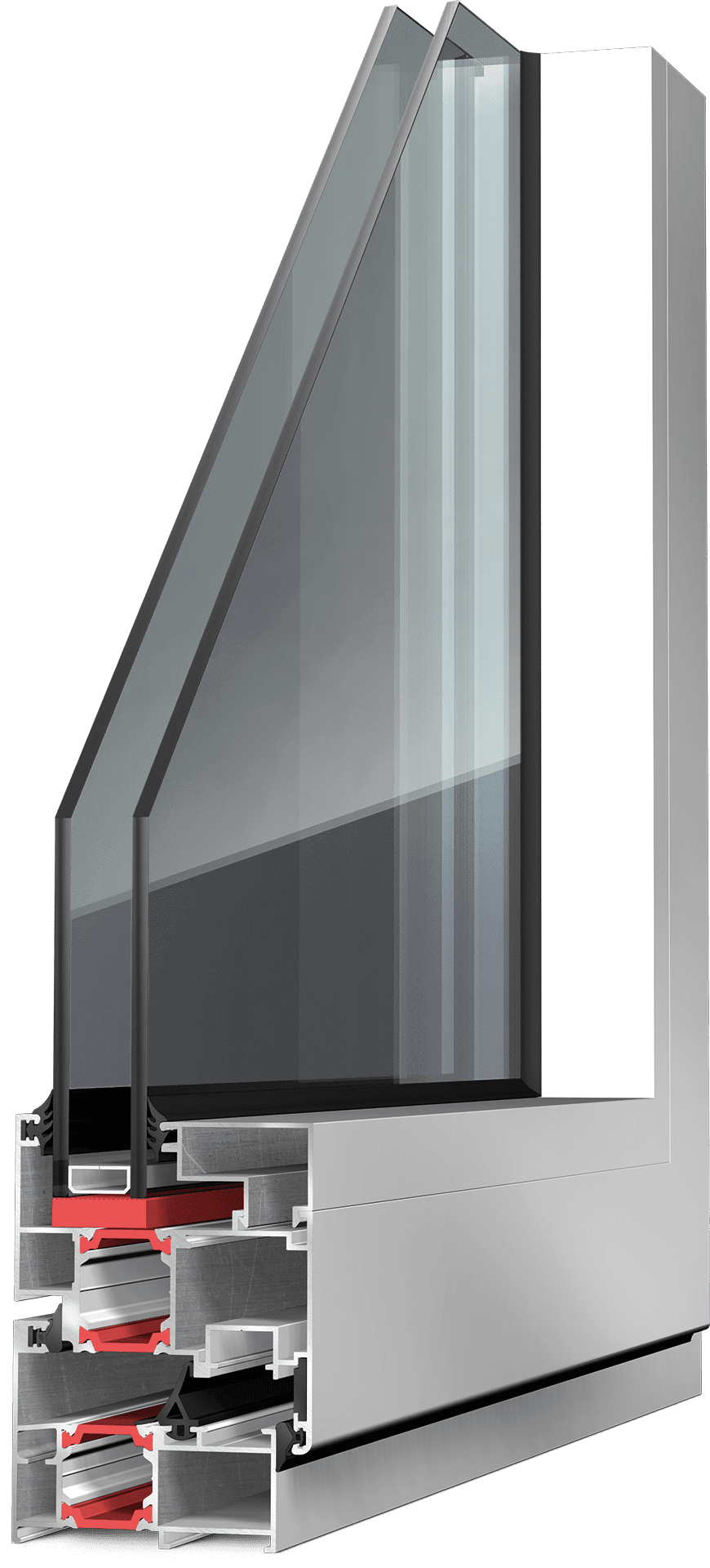 Κουφώματα Αλουμινίου Exalco Albio 109C Flat